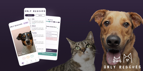 Only Rescues app screens